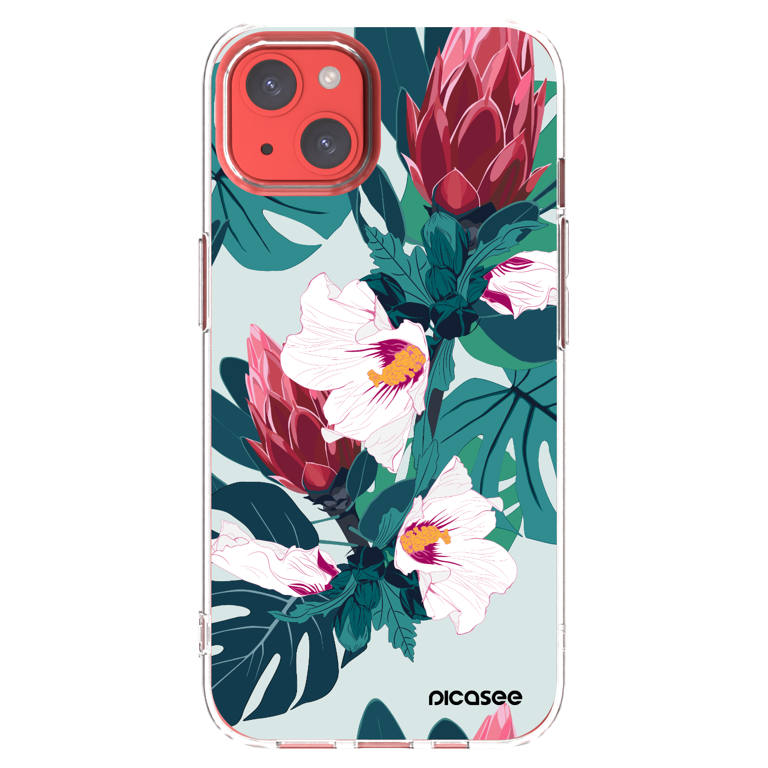 Picasee silikonový průhledný obal pro Apple iPhone 13 - Rhododendron