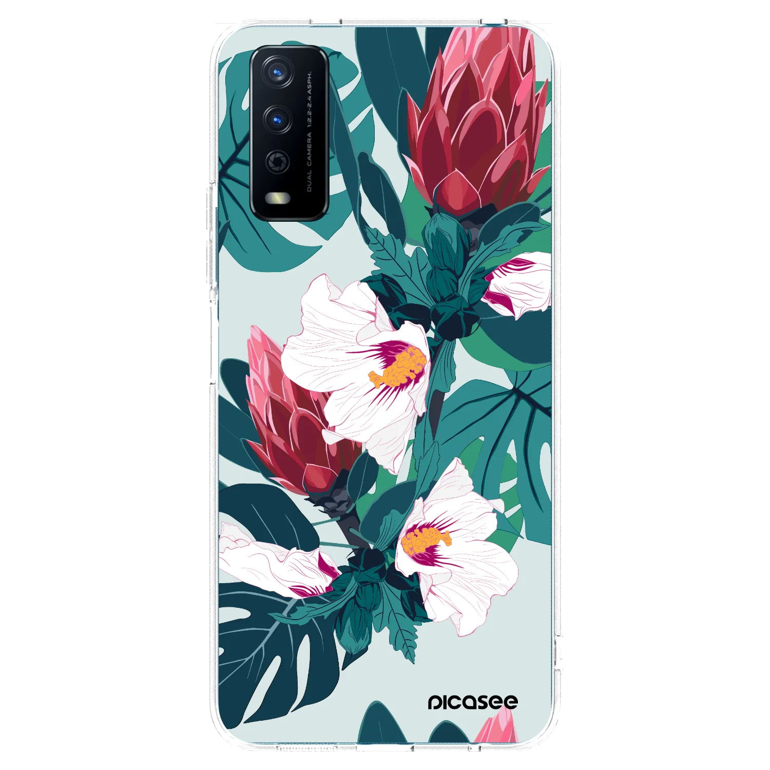 Picasee silikonový průhledný obal pro Vivo Y11s - Rhododendron