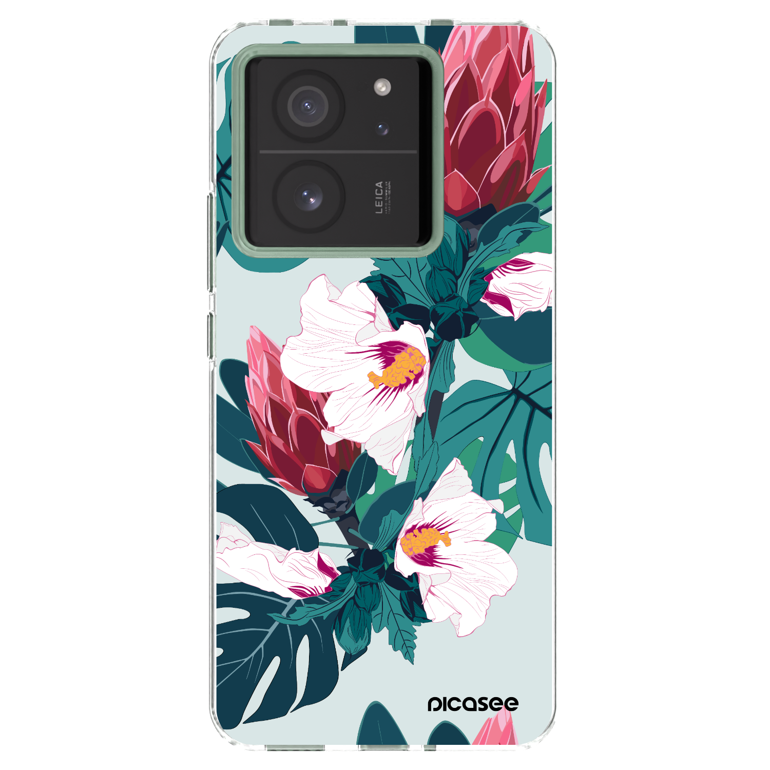 Picasee silikonový průhledný obal pro Xiaomi 13T - Rhododendron