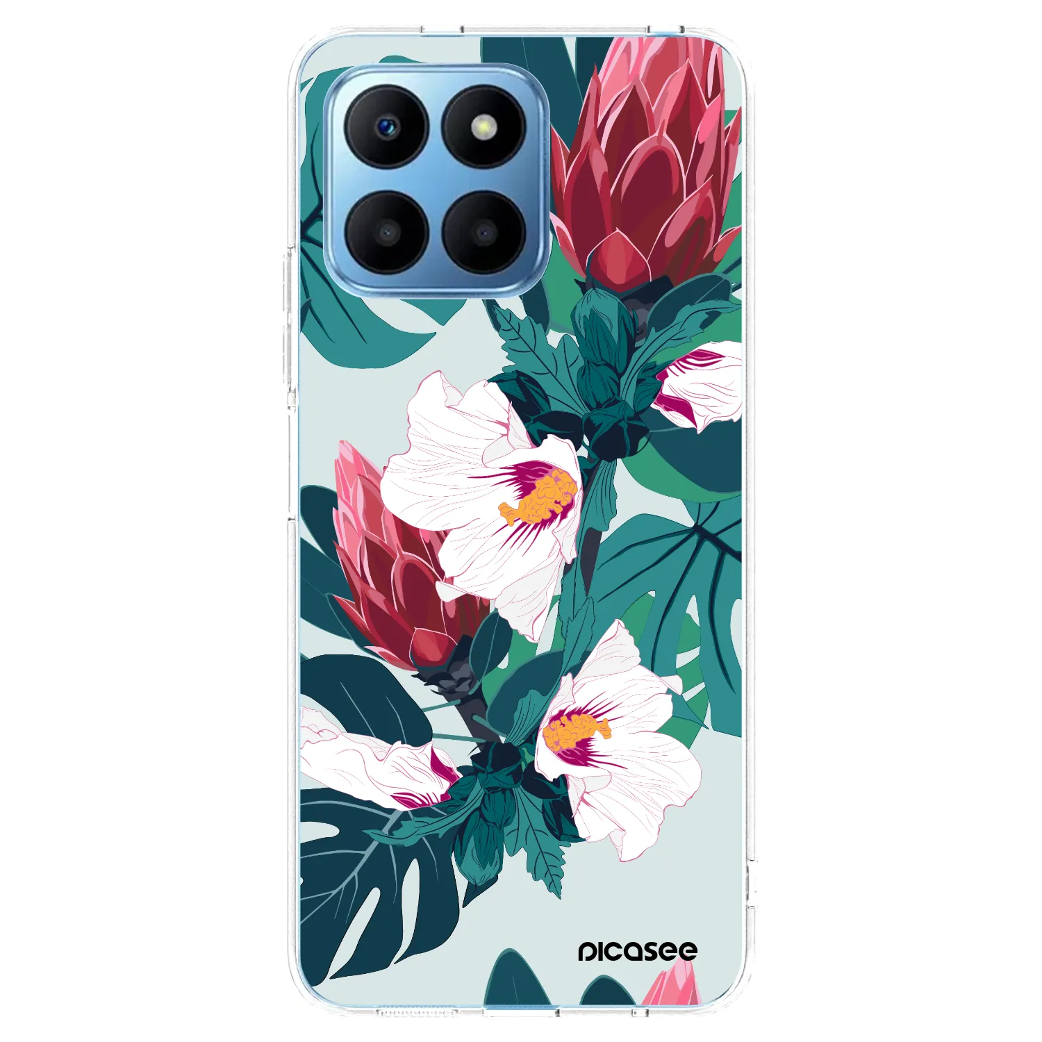 Picasee silikonový průhledný obal pro Honor 70 Lite - Rhododendron