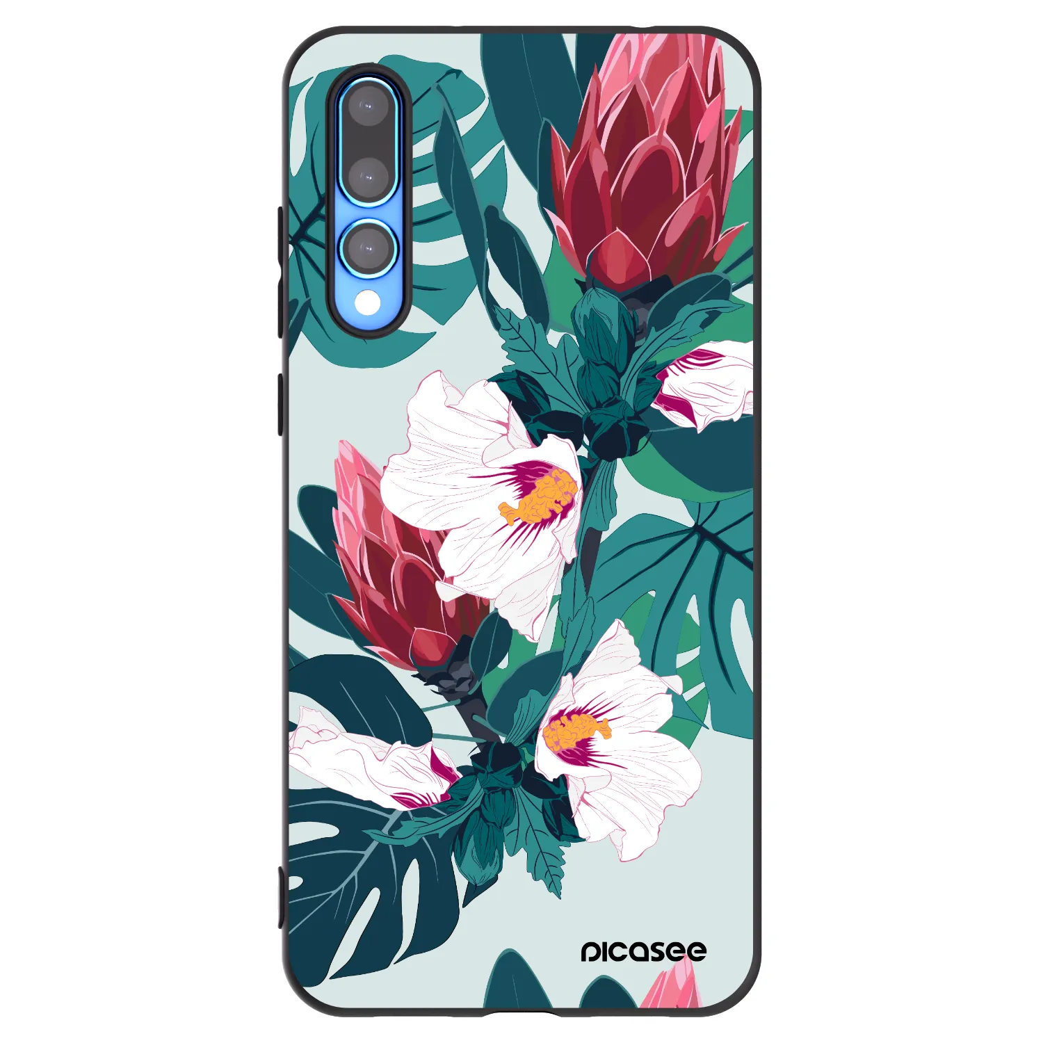 Picasee silikonový černý obal pro Huawei P20 Pro - Rhododendron