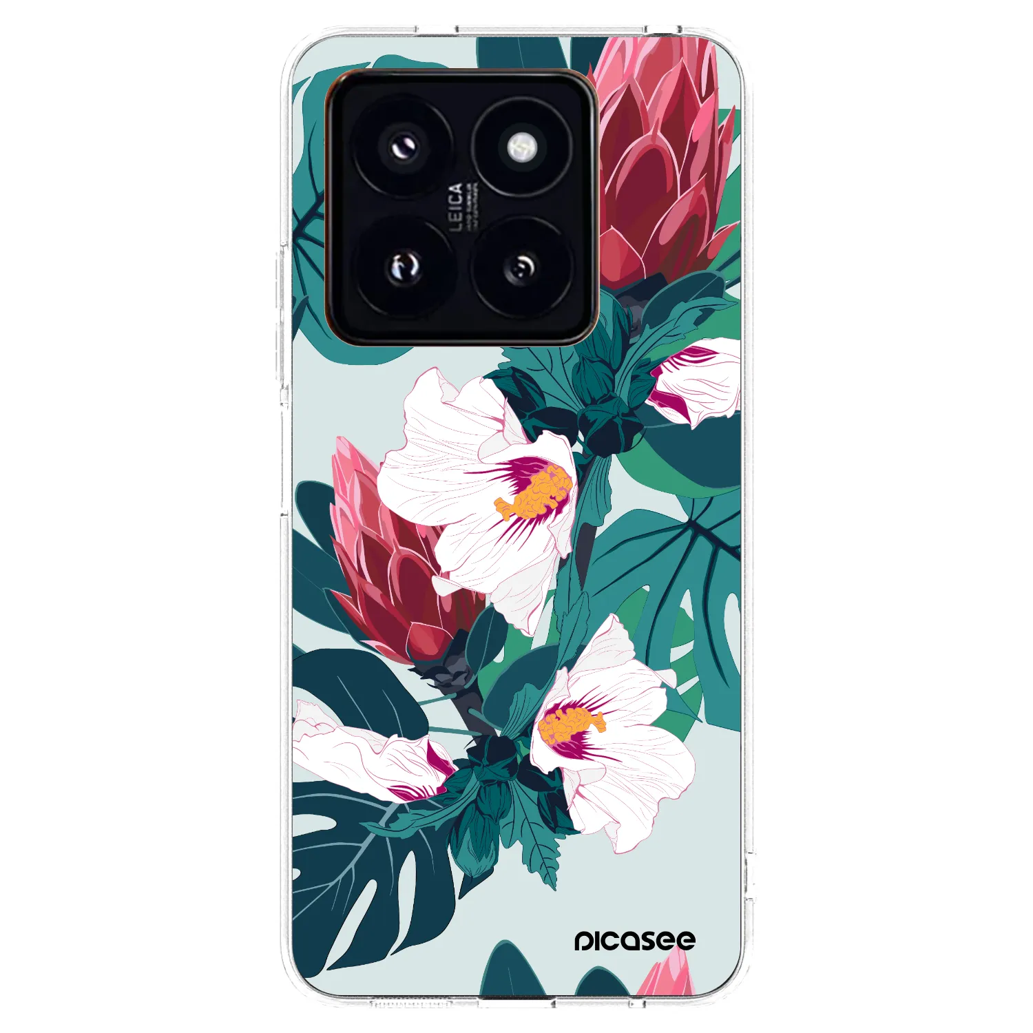 Picasee silikonový průhledný obal pro Xiaomi 14 Pro - Rhododendron