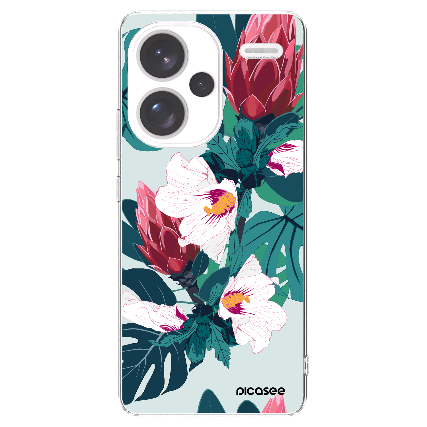 Picasee silikonový průhledný obal pro Xiaomi Redmi Note 13 Pro+ 5G - Rhododendron