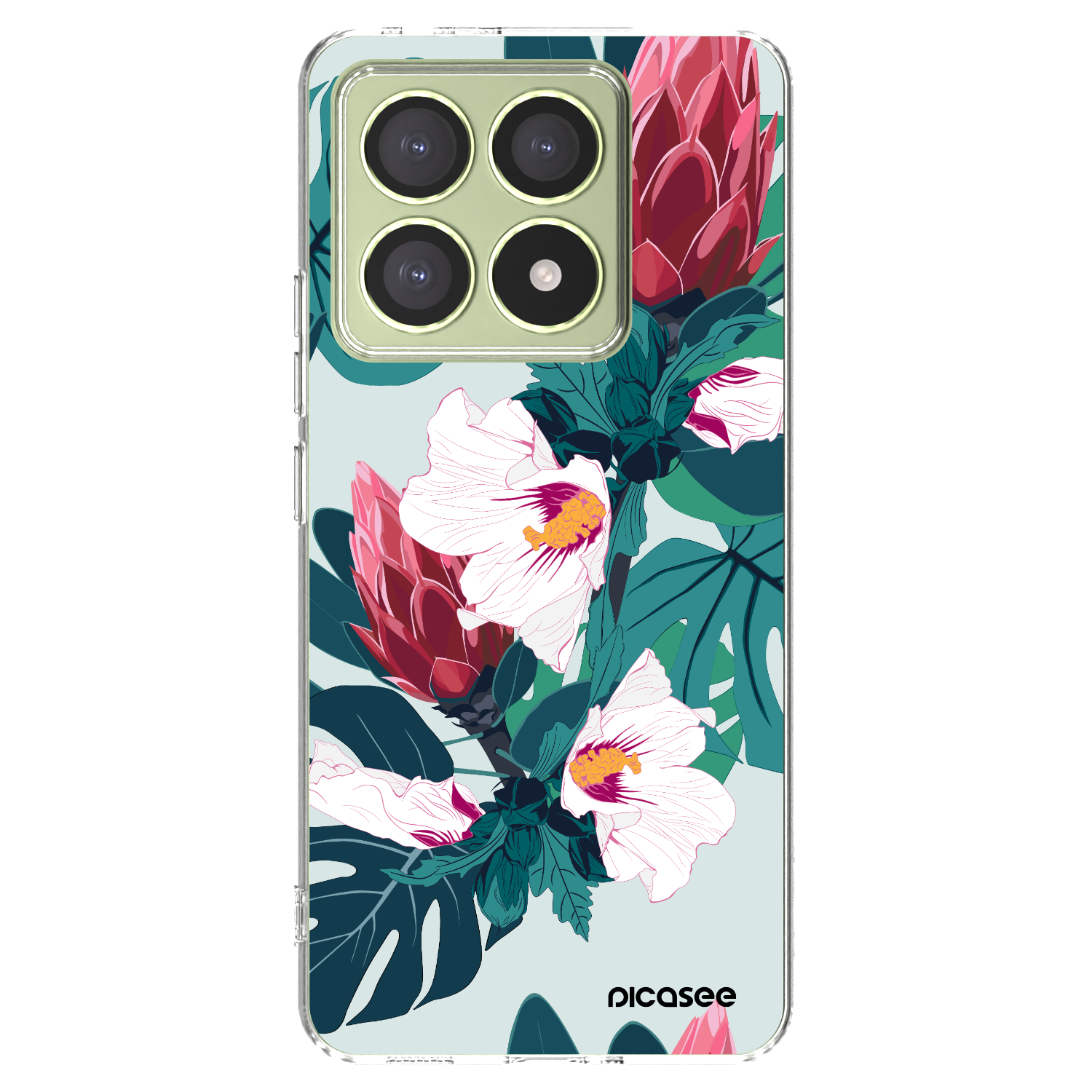 Picasee silikonový průhledný obal pro Xiaomi 14T - Rhododendron