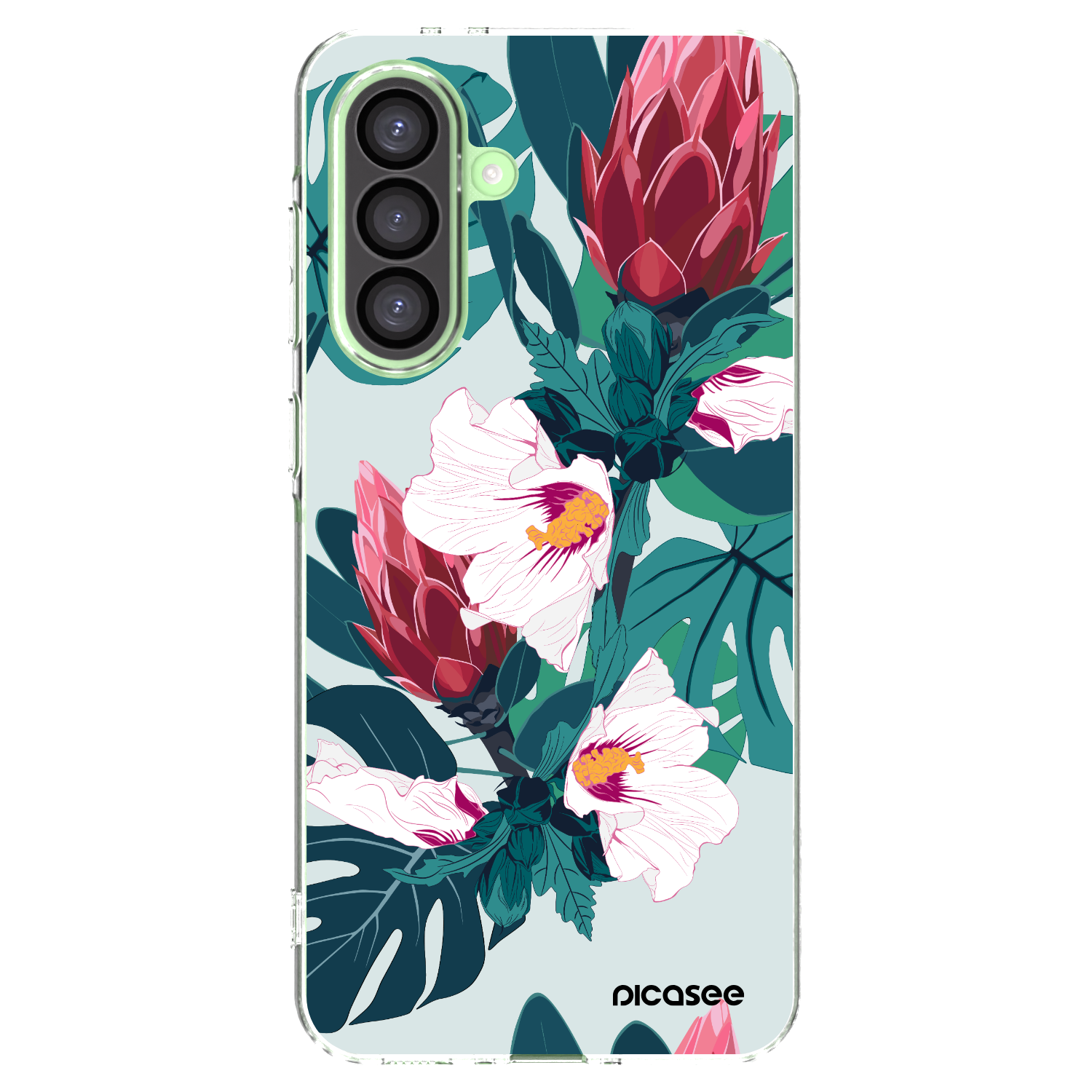 Picasee silikonový průhledný obal pro Samsung Galaxy A26 5G A266B - Rhododendron
