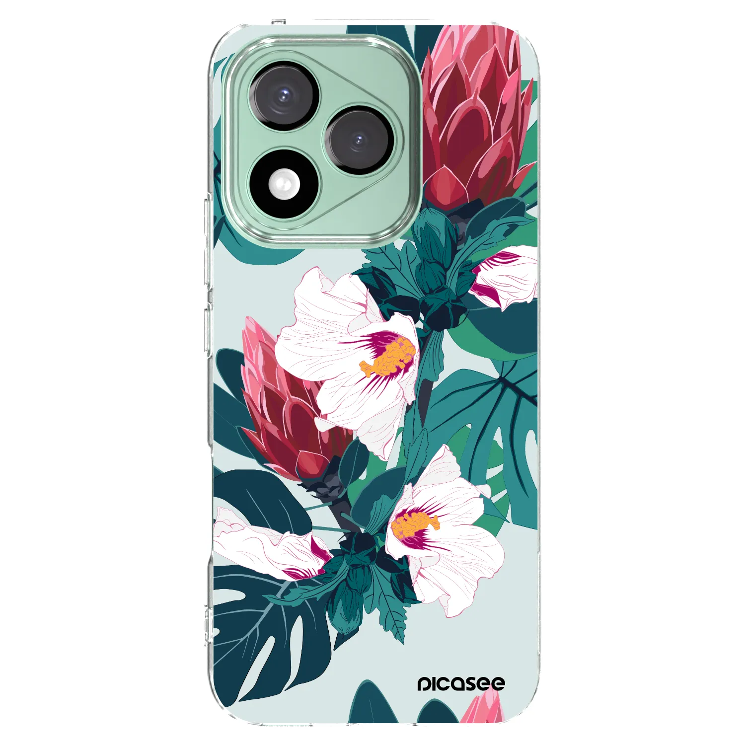 Picasee silikonový průhledný obal pro Honor 400 Lite 5G - Rhododendron