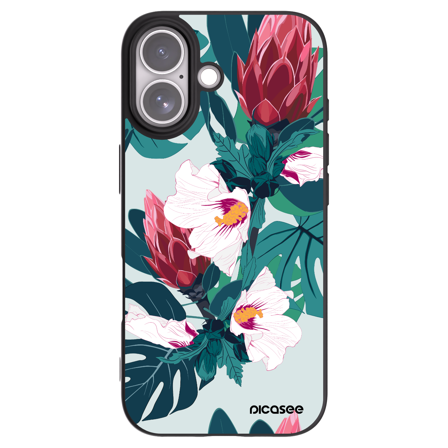 Picasee silikonový černý obal pro Apple iPhone 17 - Rhododendron
