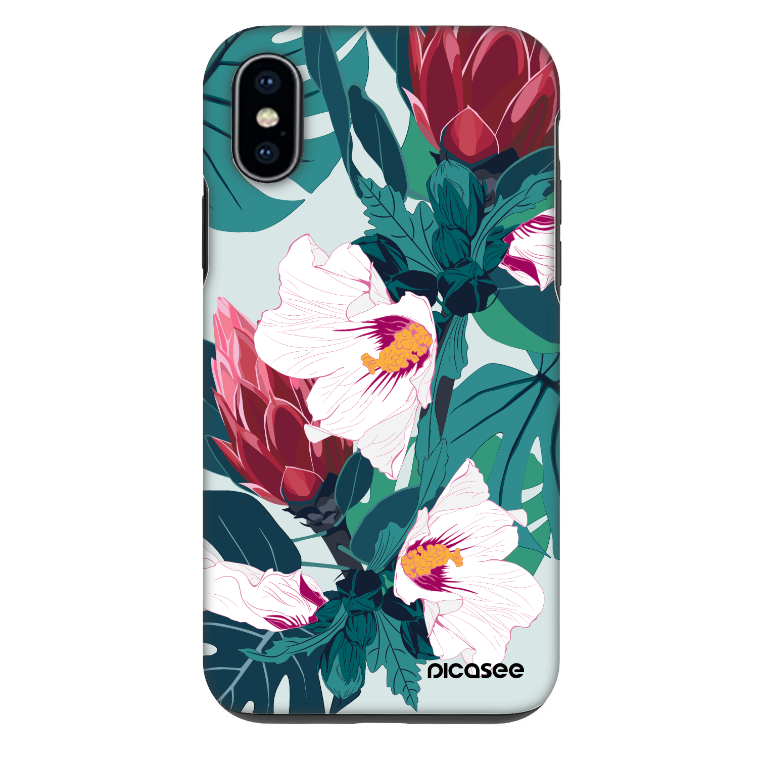 Picasee Fashion Case pro Apple iPhone X/XS - Rhododendron