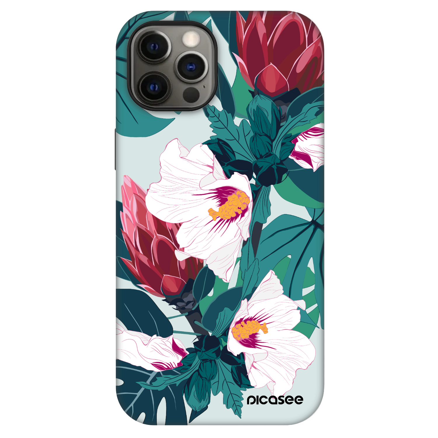 Picasee Fashion Case MagSafe Apple iPhone 12 - Rhododendron