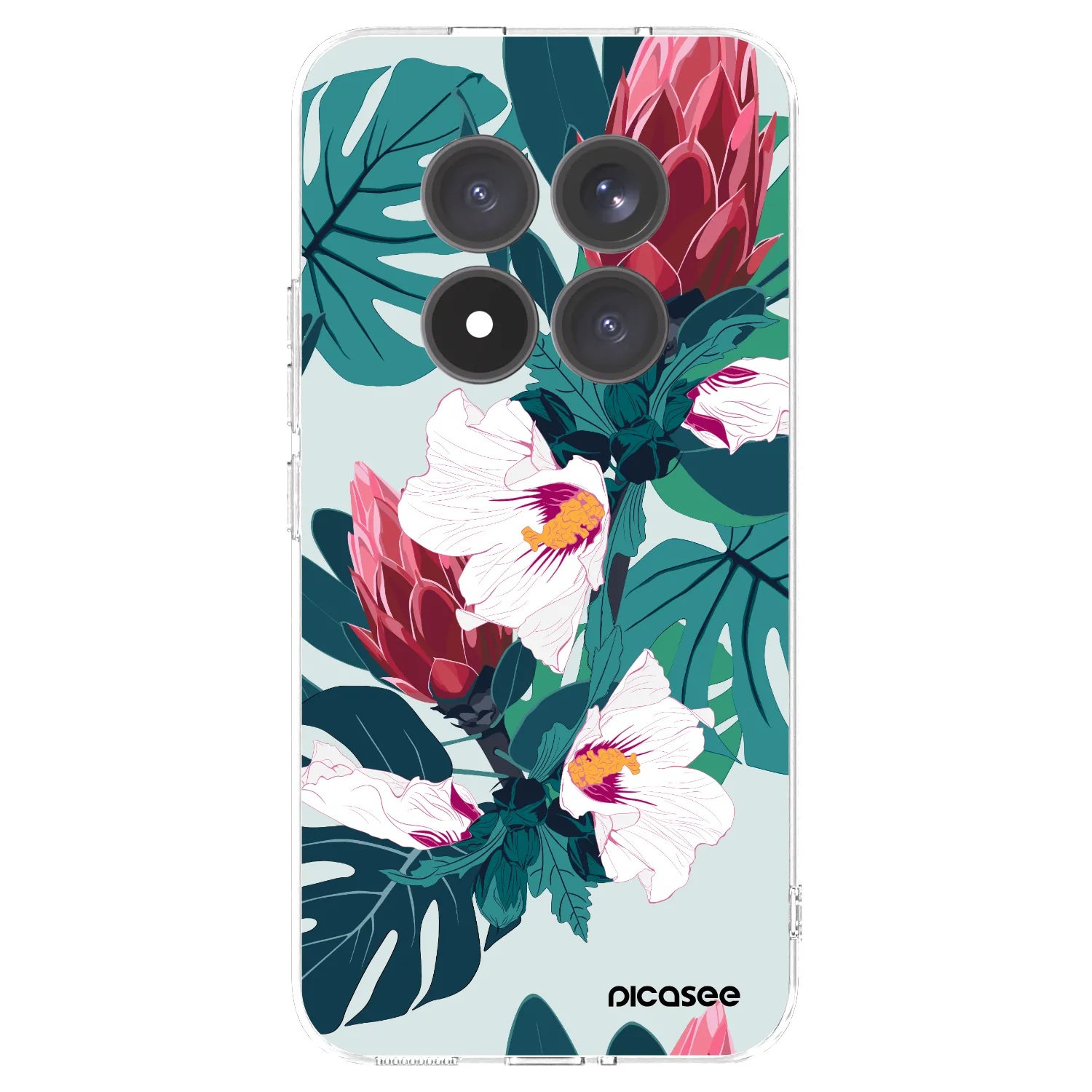 Picasee silikonový průhledný obal pro Xiaomi Redmi Note 15 Pro+ - Rhododendron
