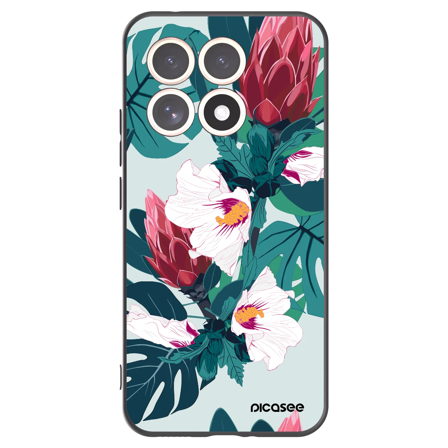 Picasee silikonový černý obal pro Xiaomi 15T - Rhododendron
