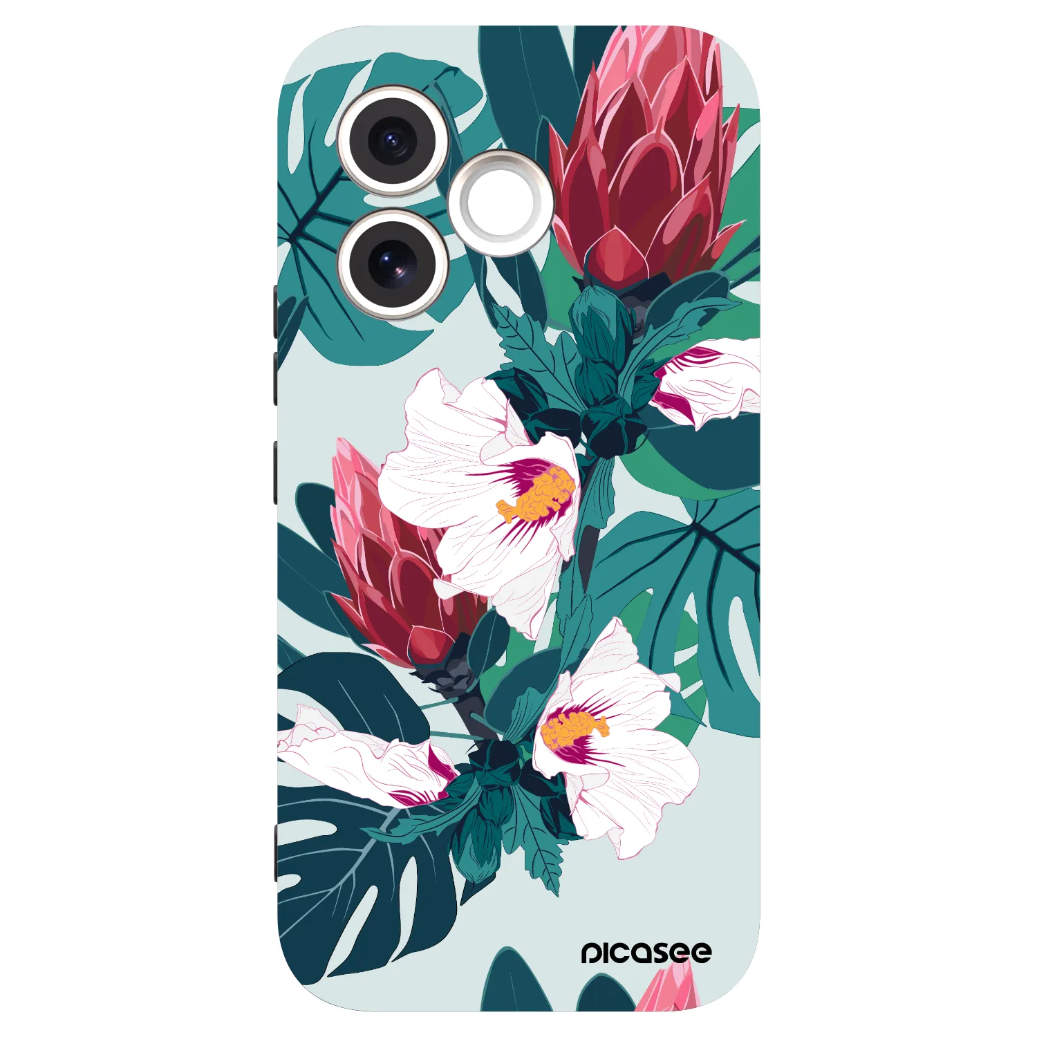 Picasee silikonový černý obal pro Honor 600 Lite - Rhododendron