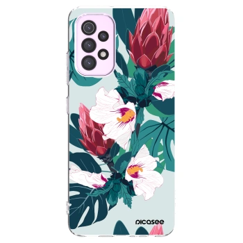 Picasee silikonový průhledný obal pro Samsung Galaxy A32 5G A326B - Rhododendron