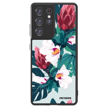 Picasee ULTIMATE CASE pro Samsung Galaxy S21 Ultra 5G G998B - Rhododendron