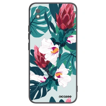 Picasee silikonový černý obal pro Xiaomi Redmi 9AT - Rhododendron