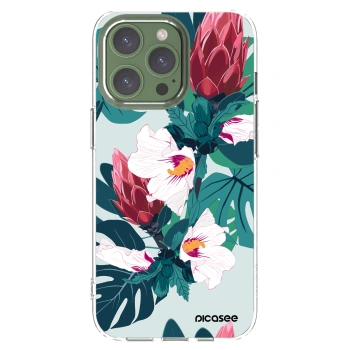 Picasee silikonový průhledný obal pro Apple iPhone 13 Pro - Rhododendron