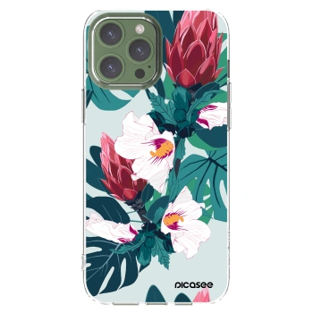Picasee silikonový průhledný obal pro Apple iPhone 13 Pro Max - Rhododendron