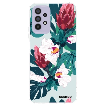 Picasee silikonový průhledný obal pro Samsung Galaxy A32 4G SM-A325F - Rhododendron