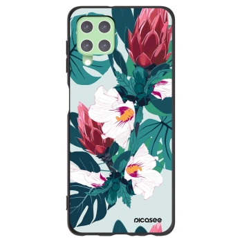 Picasee silikonový černý obal pro Samsung Galaxy A22 A225F 4G - Rhododendron