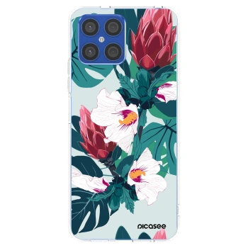 Picasee silikonový průhledný obal pro Honor X8 4G - Rhododendron