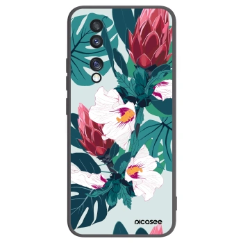 Picasee silikonový černý obal pro Honor 70 - Rhododendron