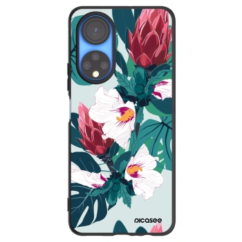 Picasee silikonový černý obal pro Honor X7 - Rhododendron