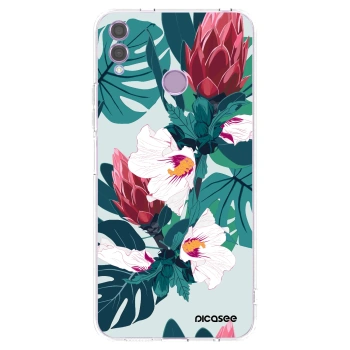 Picasee silikonový průhledný obal pro Honor 8X - Rhododendron