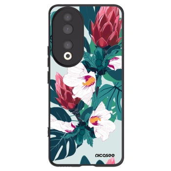 Picasee silikonový černý obal pro Honor 90 5G - Rhododendron