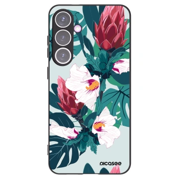 Picasee silikonový černý obal pro Samsung Galaxy S24+ S926B 5G - Rhododendron
