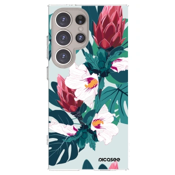 Picasee silikonový průhledný obal pro Samsung Galaxy S24 Ultra S928B 5G - Rhododendron