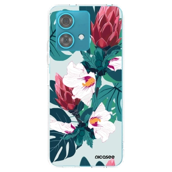 Picasee silikonový průhledný obal pro Motorola Edge 40 Neo - Rhododendron
