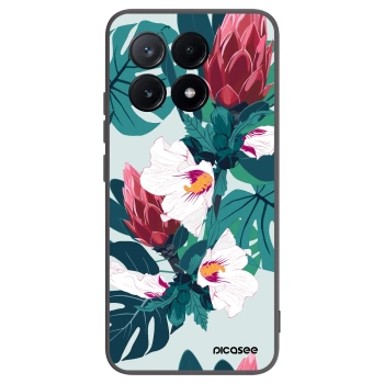 Picasee silikonový černý obal pro Xiaomi Poco X6 Pro - Rhododendron