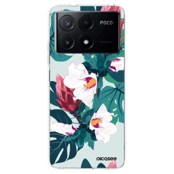 Picasee silikonový průhledný obal pro Xiaomi Poco X6 Pro - Rhododendron
