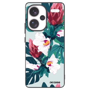 Picasee silikonový černý obal pro Xiaomi Redmi Note 13 Pro+ 5G - Rhododendron