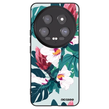 Picasee silikonový černý obal pro Xiaomi 14 Ultra - Rhododendron