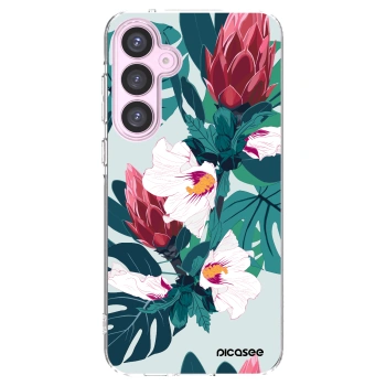 Picasee silikonový průhledný obal pro Samsung Galaxy A55 5G A556B - Rhododendron
