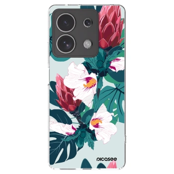 Picasee silikonový průhledný obal pro Xiaomi Redmi Note 13 4G - Rhododendron