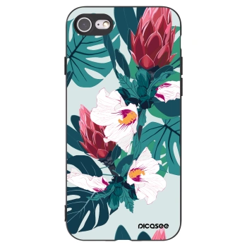 Picasee silikonový černý obal pro Apple iPhone 8 - Rhododendron