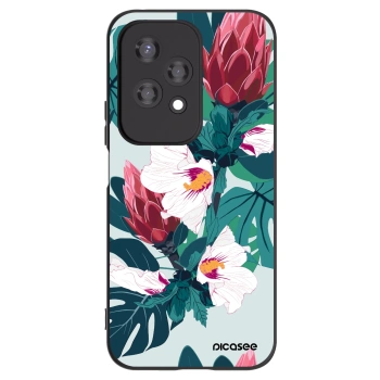 Picasee silikonový černý obal pro Honor 200 Lite - Rhododendron
