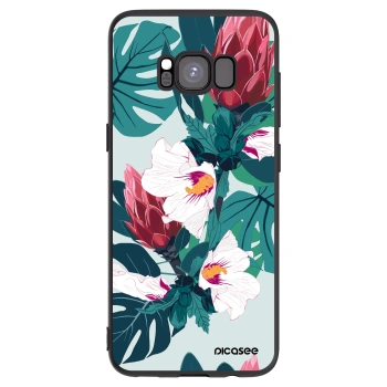 Picasee silikonový černý obal pro Samsung Galaxy S8 G950F - Rhododendron
