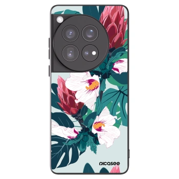 Picasee silikonový černý obal pro OnePlus 12 5G - Rhododendron