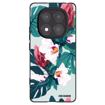 Picasee silikonový černý obal pro Xiaomi Redmi Note 14 Pro 5G - Rhododendron