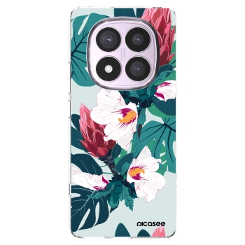 Picasee silikonový průhledný obal pro Xiaomi Redmi Note 14 Pro 5G - Rhododendron