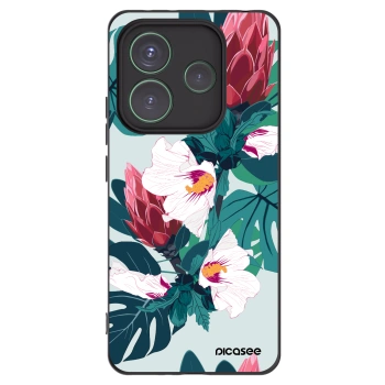 Picasee silikonový černý obal pro Xiaomi Redmi Note 14 5G - Rhododendron