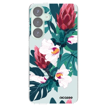 Picasee silikonový průhledný obal pro Samsung Galaxy S25+ 5G - Rhododendron