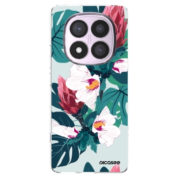 Picasee silikonový průhledný obal pro Xiaomi Redmi Note 14 Pro 4G - Rhododendron