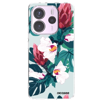 Picasee silikonový průhledný obal pro Xiaomi Redmi Note 14 4G - Rhododendron