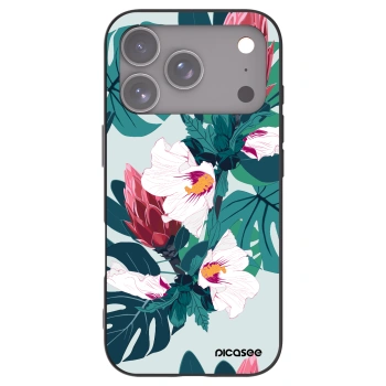 Picasee silikonový černý obal pro Apple iPhone 17 Pro - Rhododendron