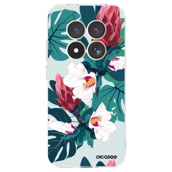 Picasee silikonový průhledný obal pro Xiaomi Redmi Note 15 Pro 4G - Rhododendron