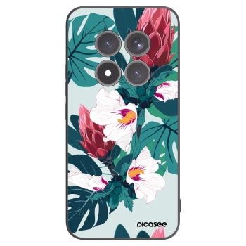 Picasee silikonový černý obal pro Xiaomi Redmi Note 15 Pro+ - Rhododendron